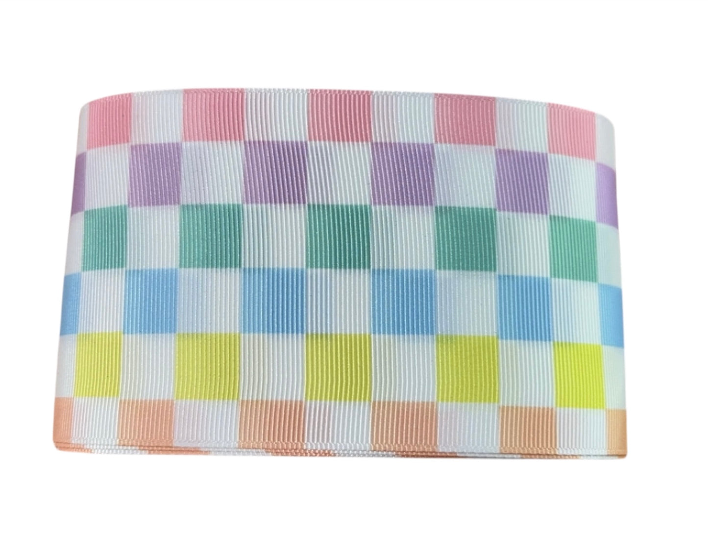 Pastel checkered ribbon