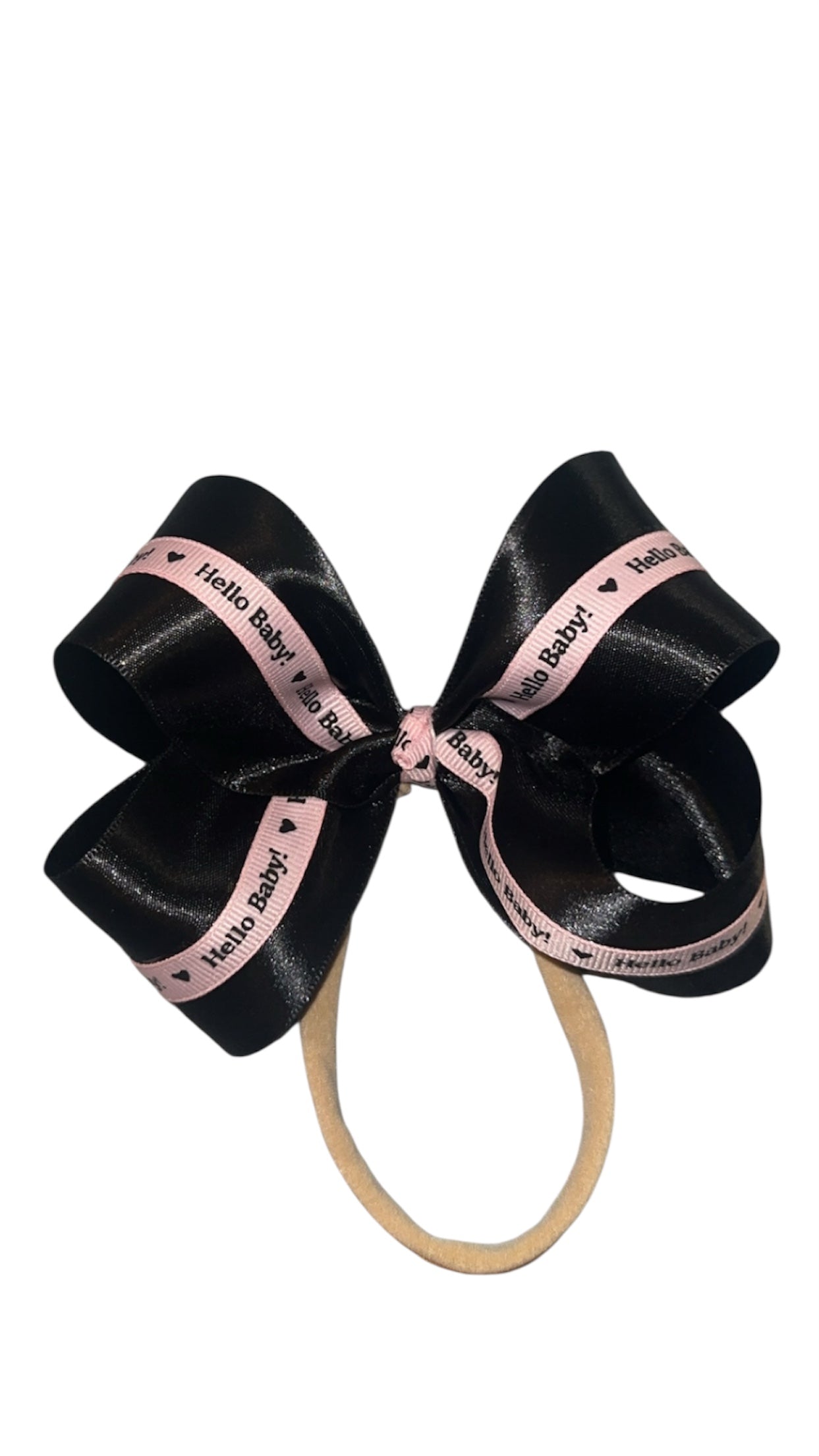 Hello baby ribbon