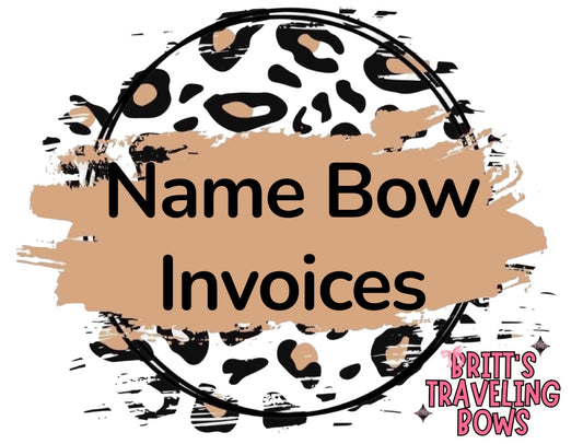 Name Bow Invoices