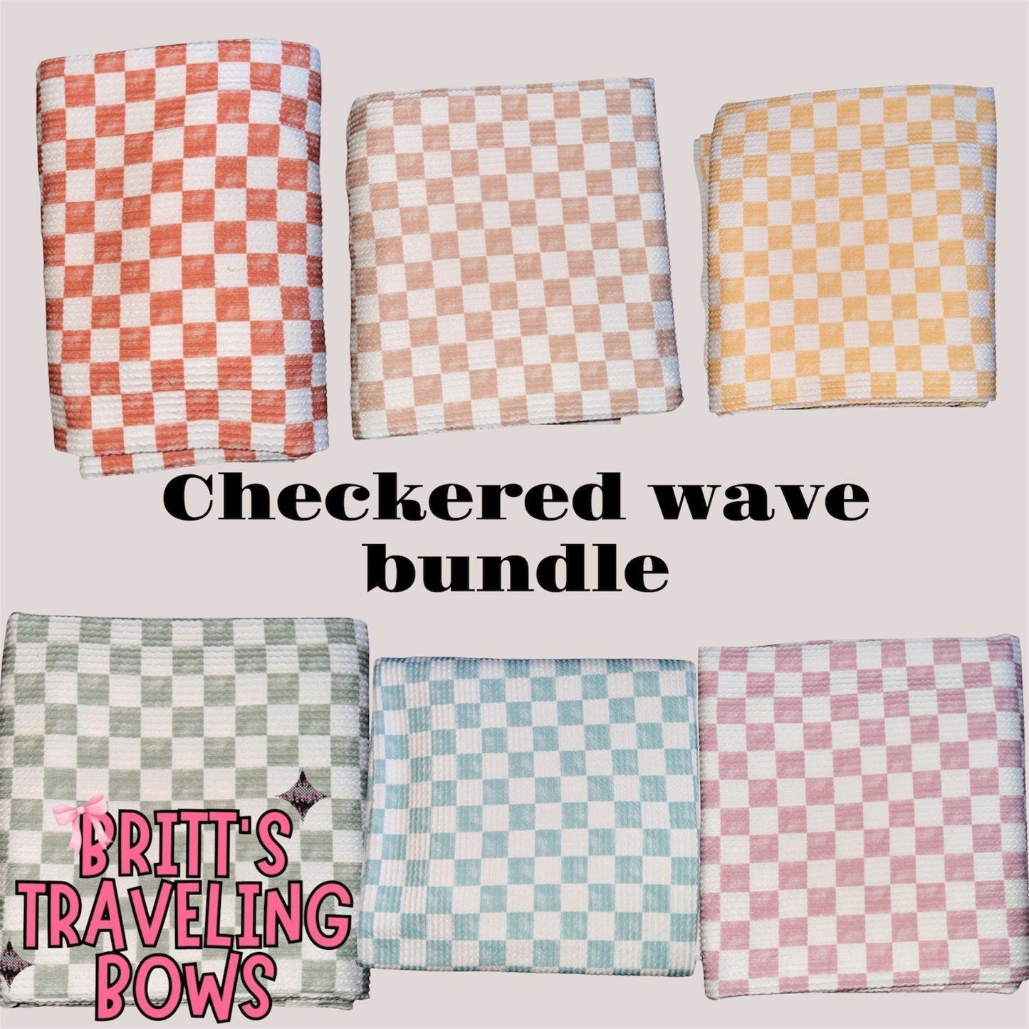 Checkered waved bundle