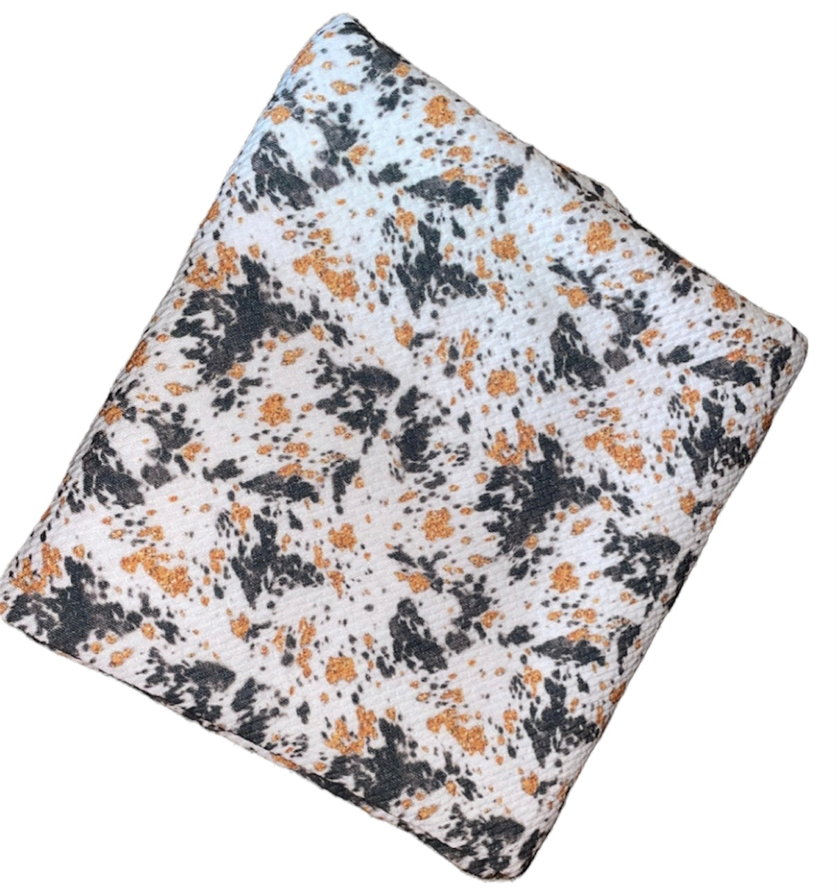 Gold cow print