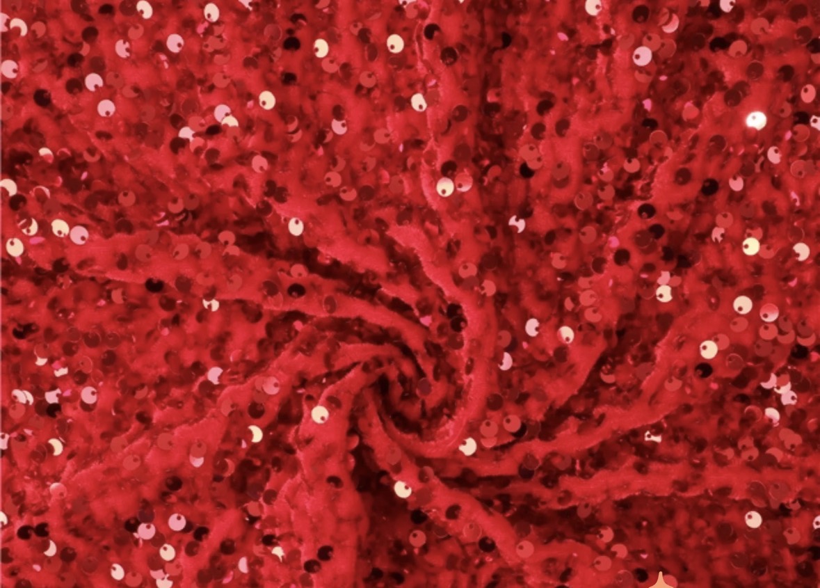 Red sequins