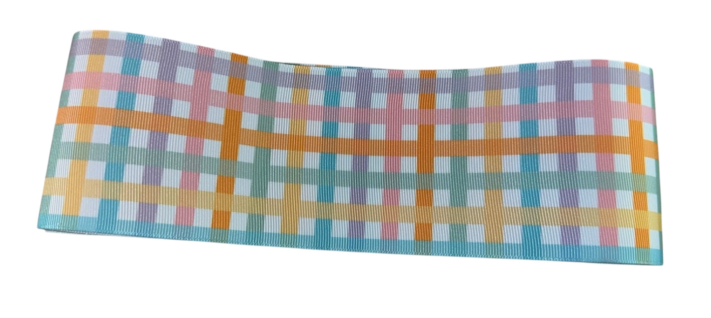 Pastel plaid ribbon