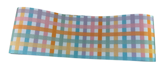 Pastel plaid ribbon