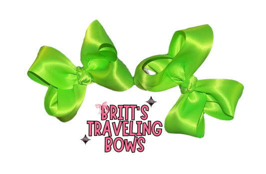 Lime green ribbon