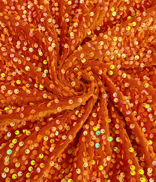 Orange sequins