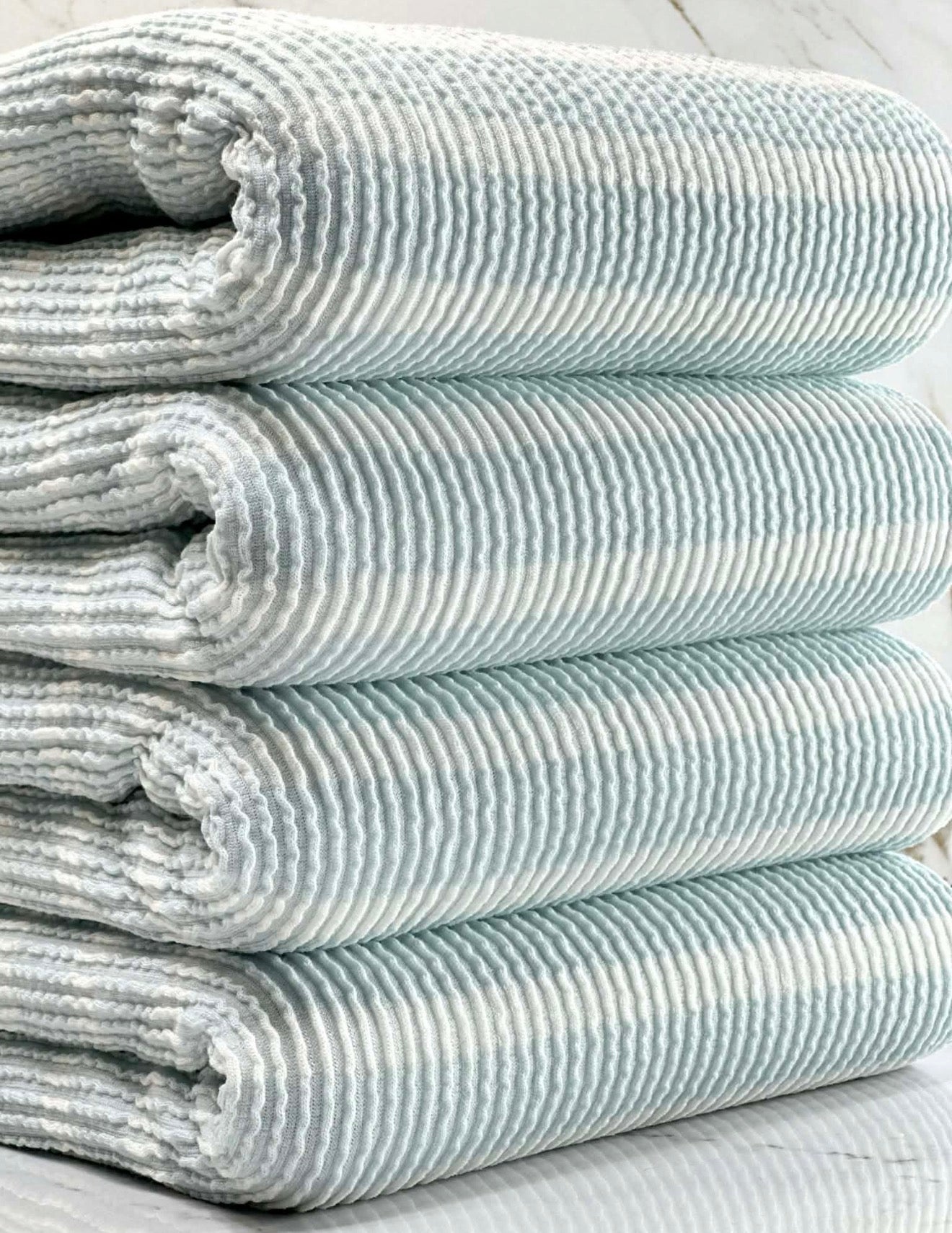 Blue striped wave