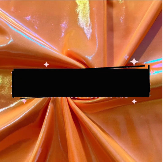 Neon orange Holographic