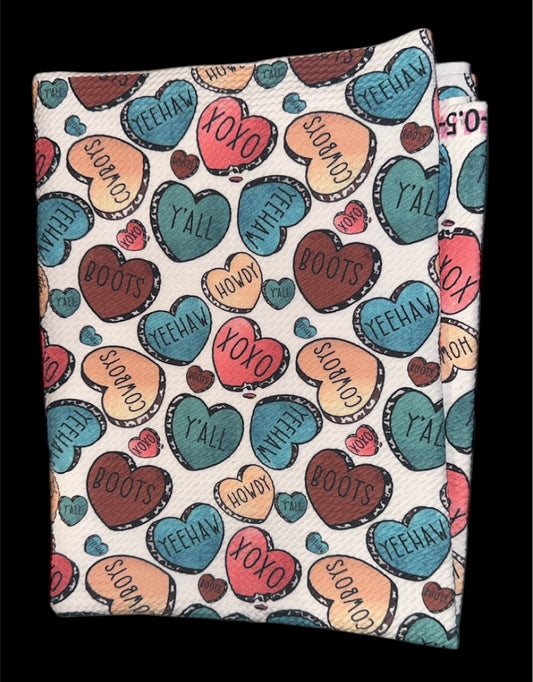 Western candy hearts
