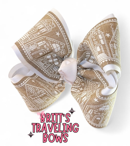 Gingerbread houses ribbon