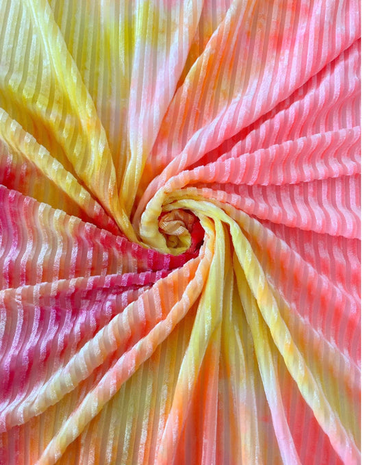 Sunset ribbed velvet