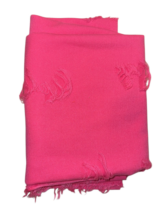 Neon pink distress