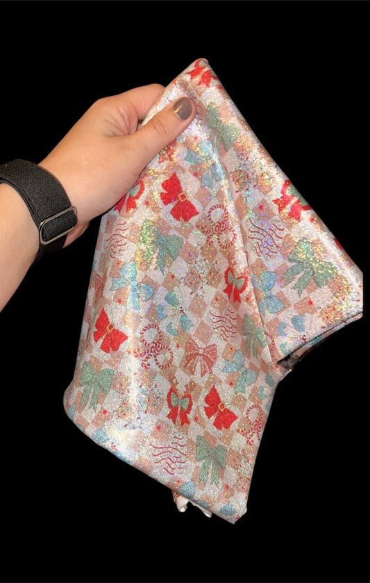 Christmas bow holographic