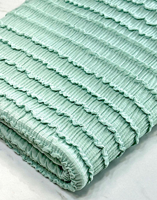 Sage green ruffle