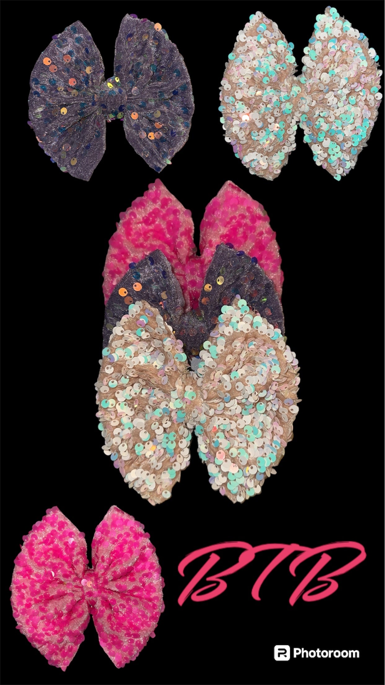 Orchid sequins