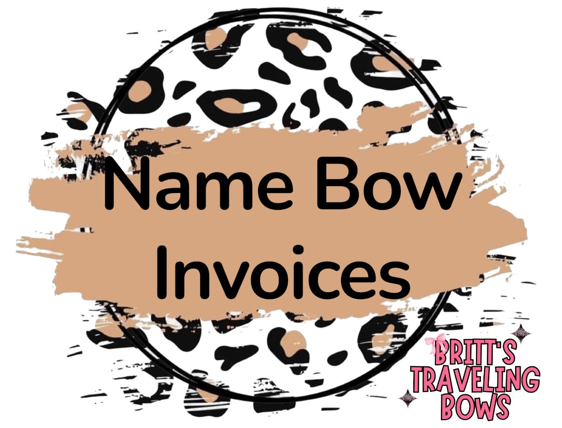 Name Bow Invoices