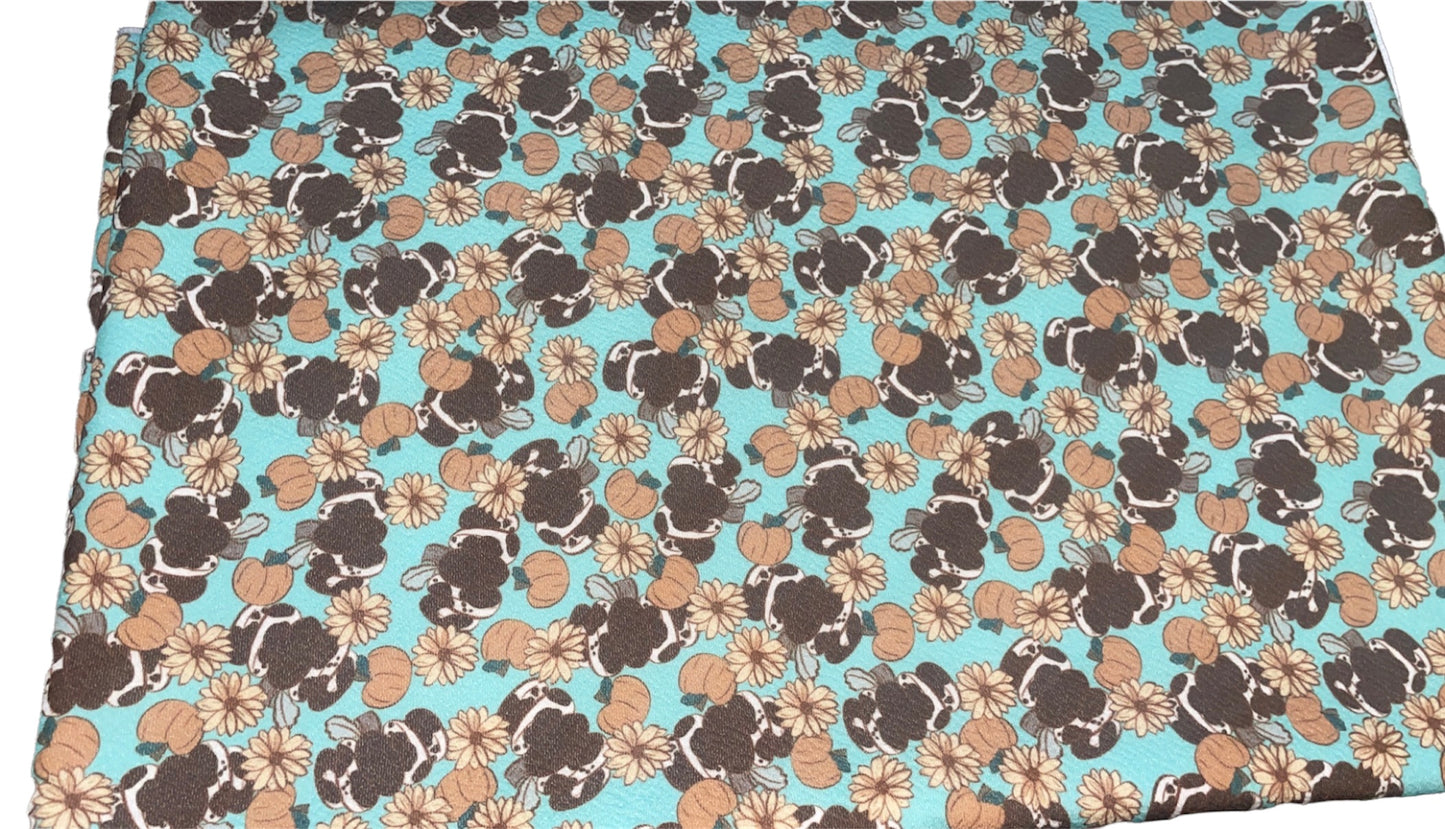 Cow print pumpkins