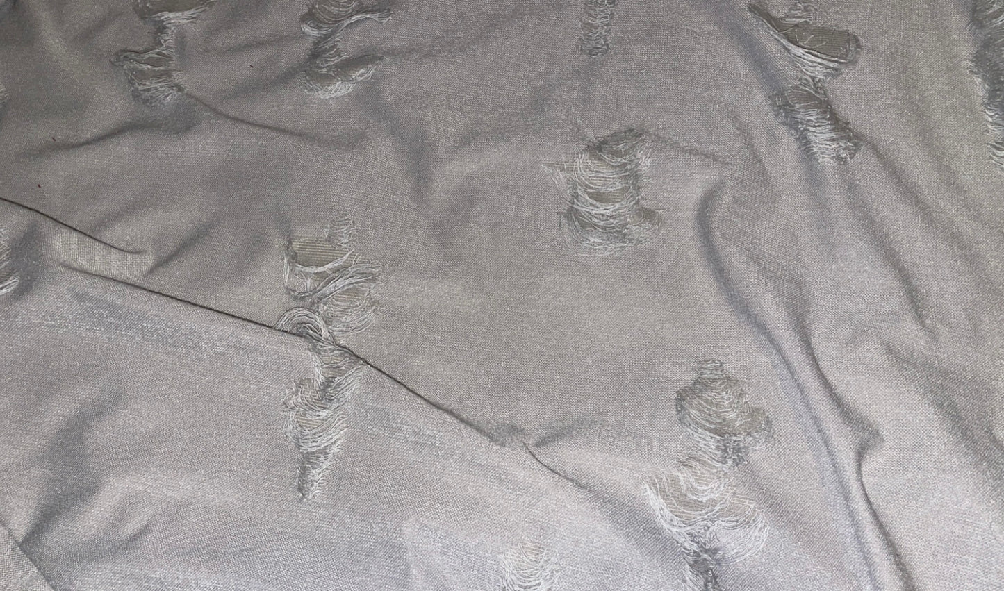 Light grey distressed