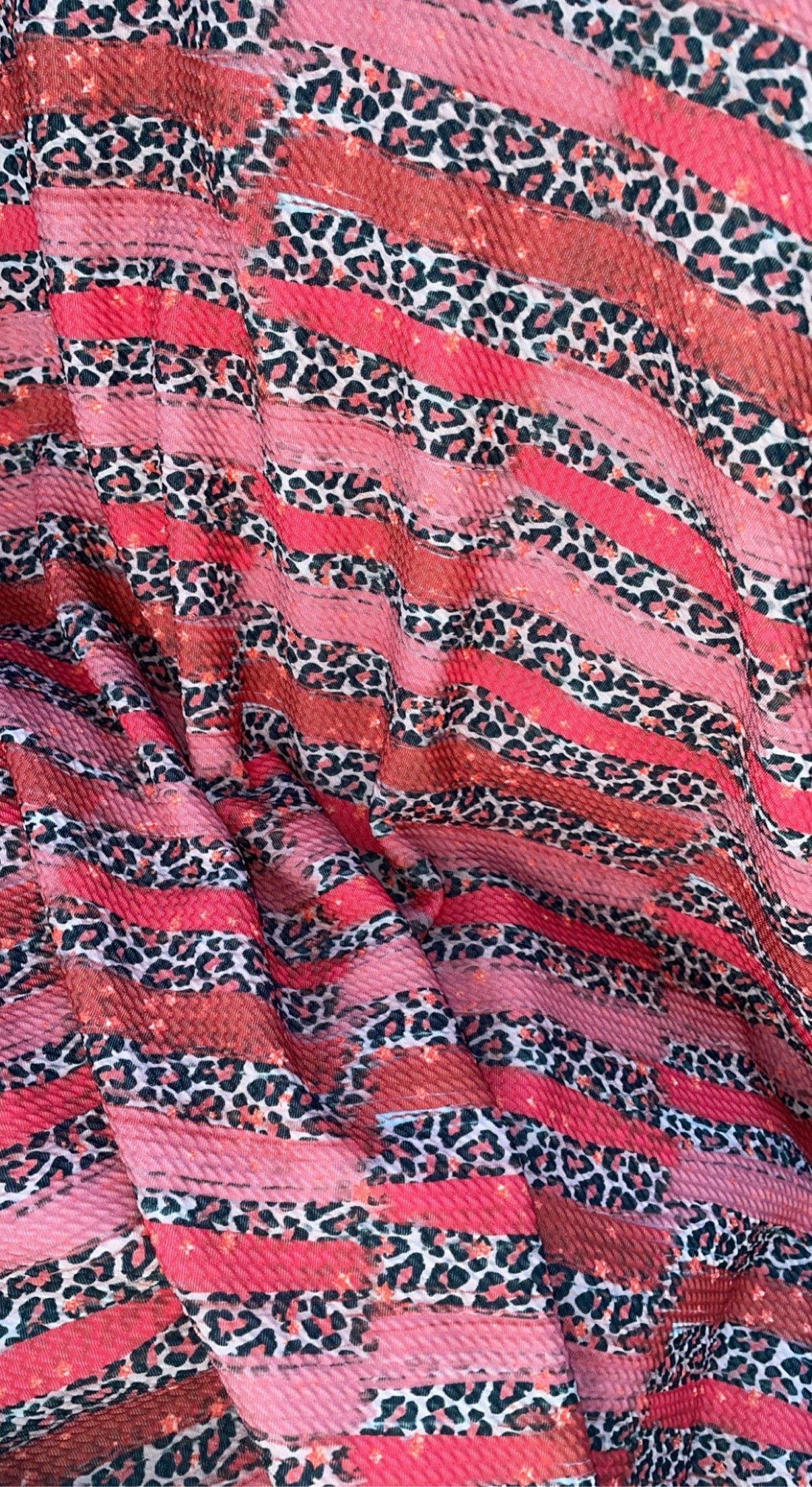 Red cheetah brushstrokes