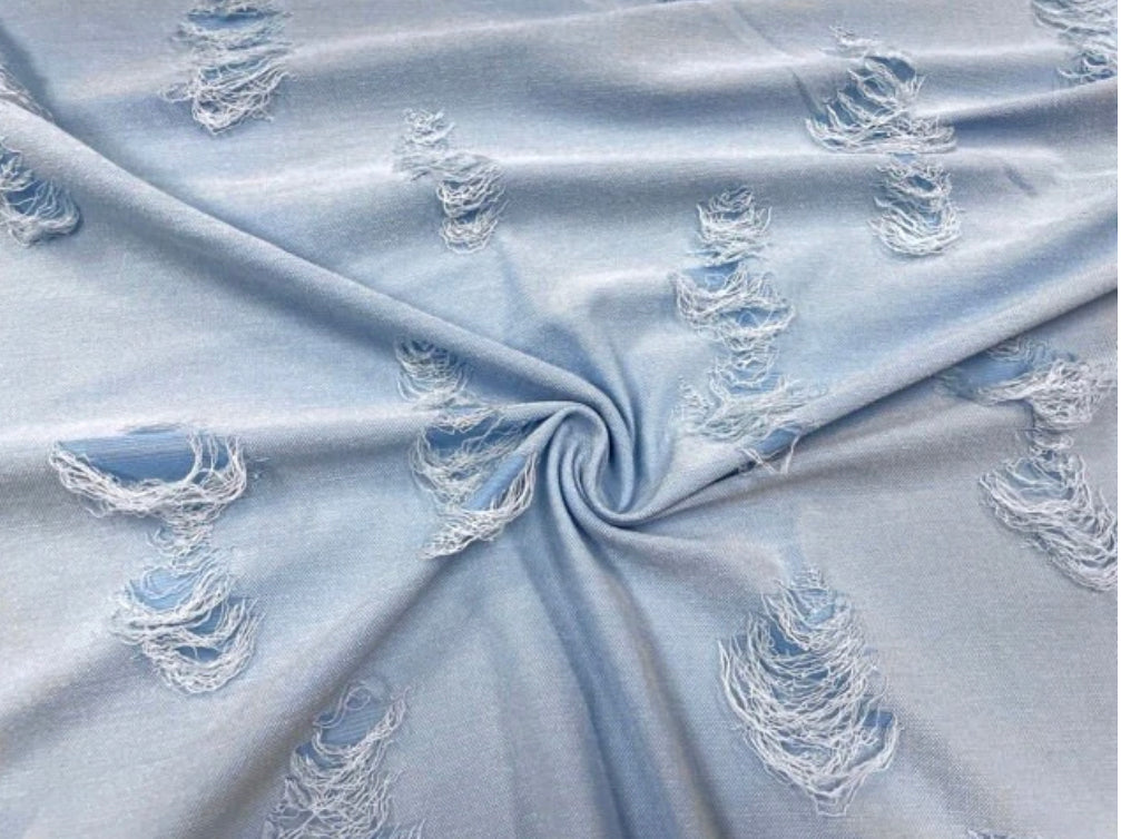 Light blue distressed