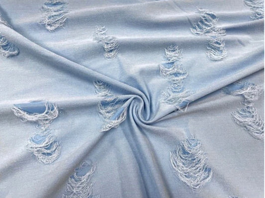 Light blue distressed