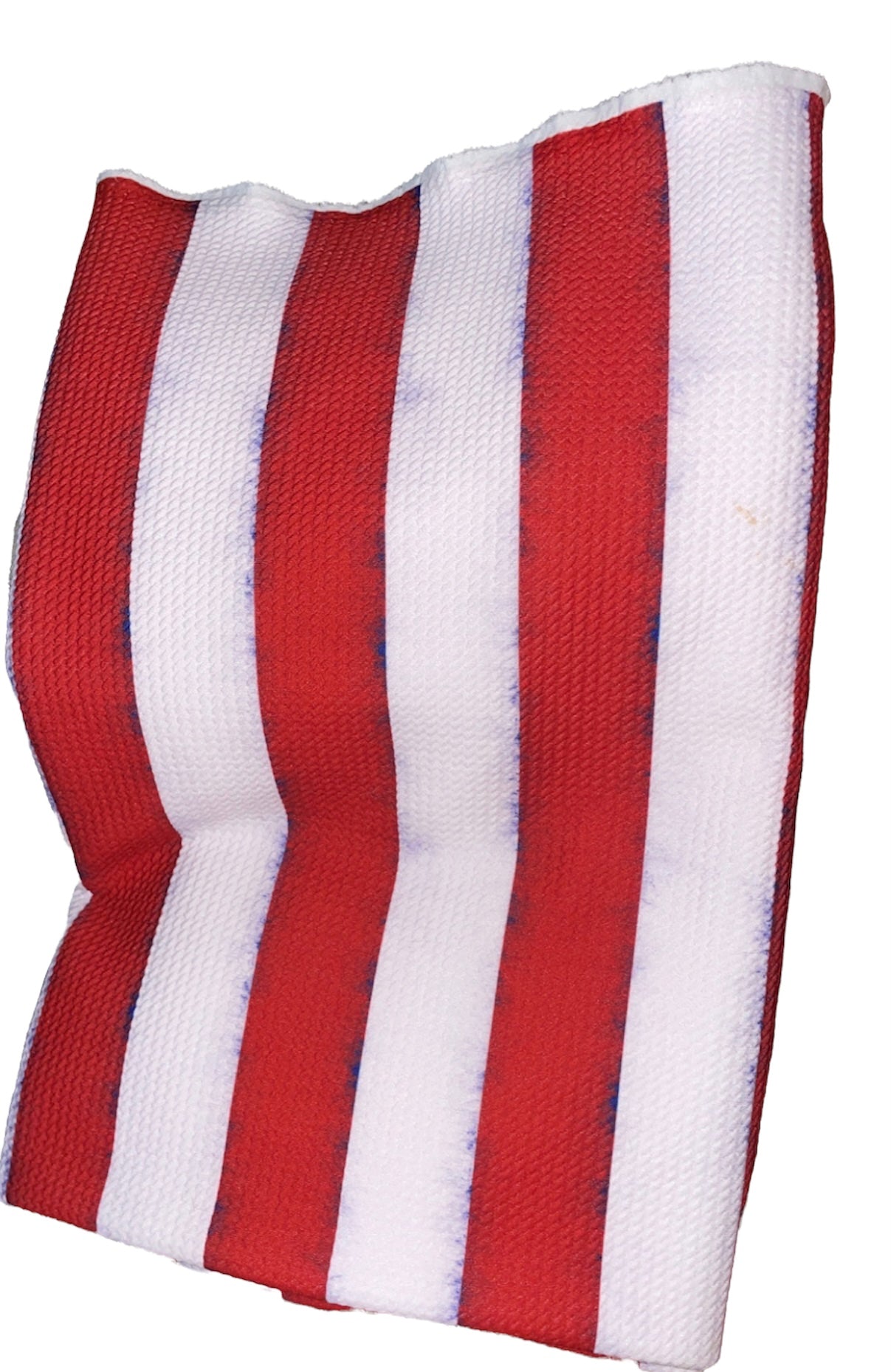 Red and white distressed stripes