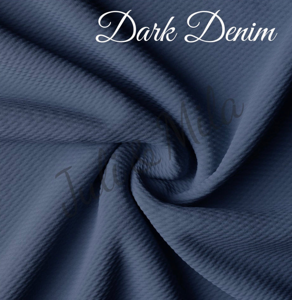 Dark denim